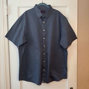 UNTUCKit Men's Navy Striped Button Down Shirt Size XXL casual, office, preppy
